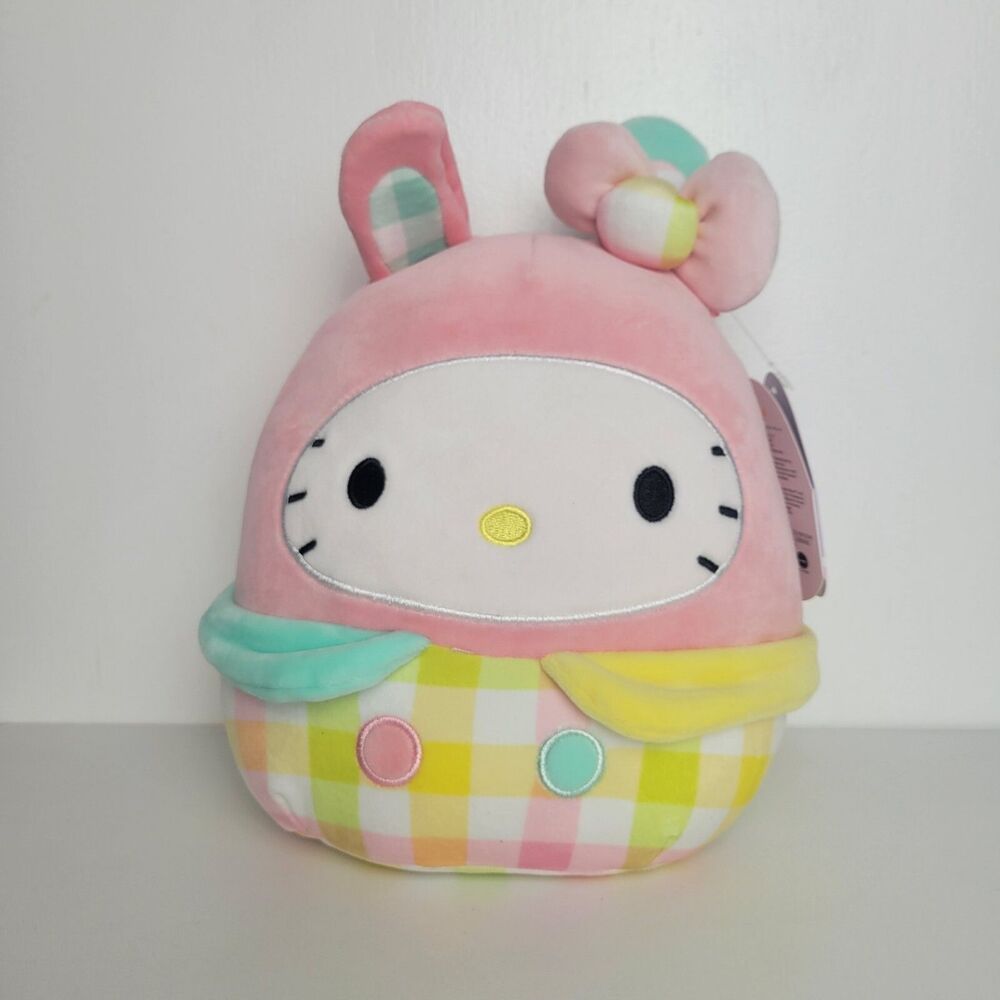 Hello Kitty Squishmallow Easter Bunny Plush  11" hello kitty plush